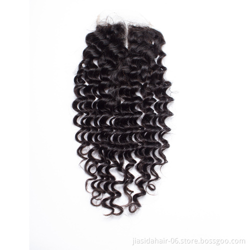 Wet and Wavy Human Hair HD Lace Closure 4x4 Wholesale 10a Brazilian Cuticle Aligned Raw Virgin Hair